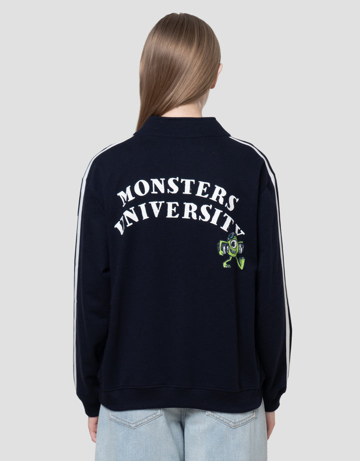 Disney Zipper Print Monster Jaket Wanita