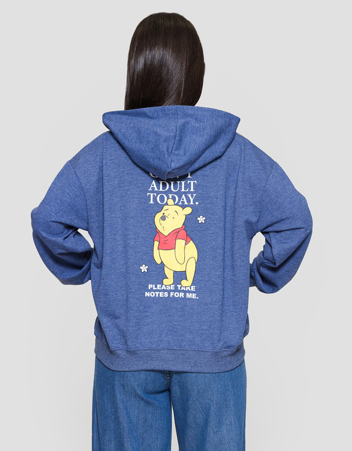 Disney Zipper Print Winnie The Pooh Jaket Wanita