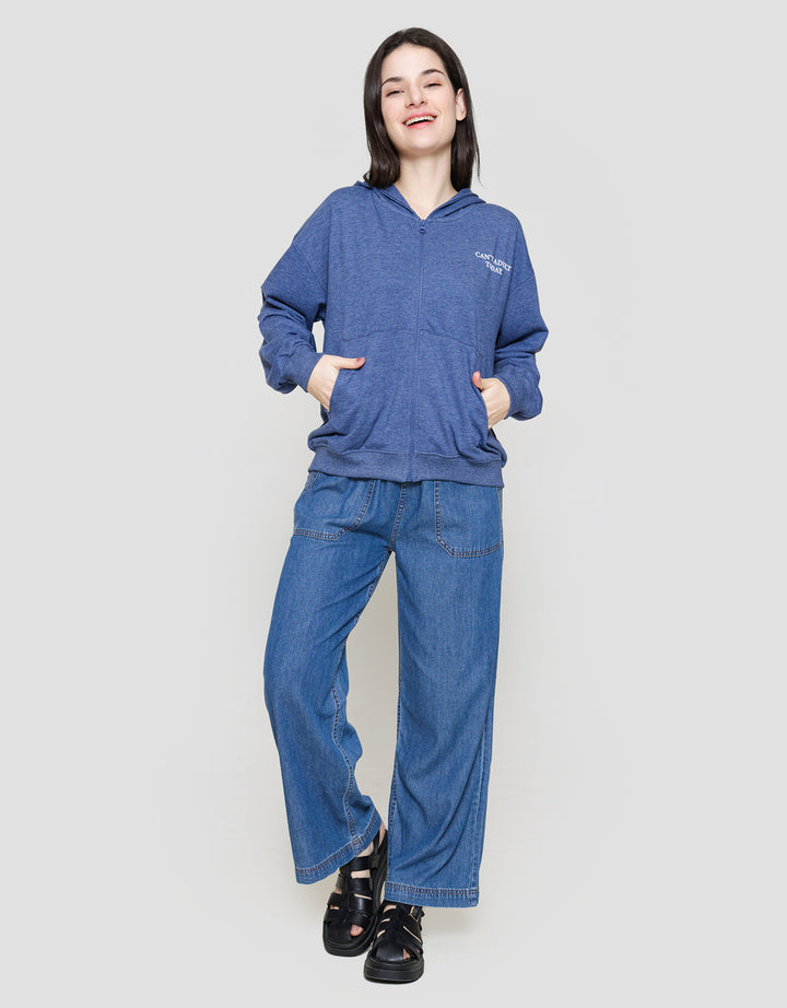 Disney Zipper Print Winnie The Pooh Jaket Wanita