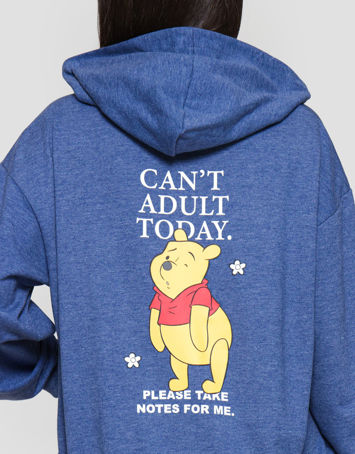 Disney Zipper Print Winnie The Pooh Jaket Wanita