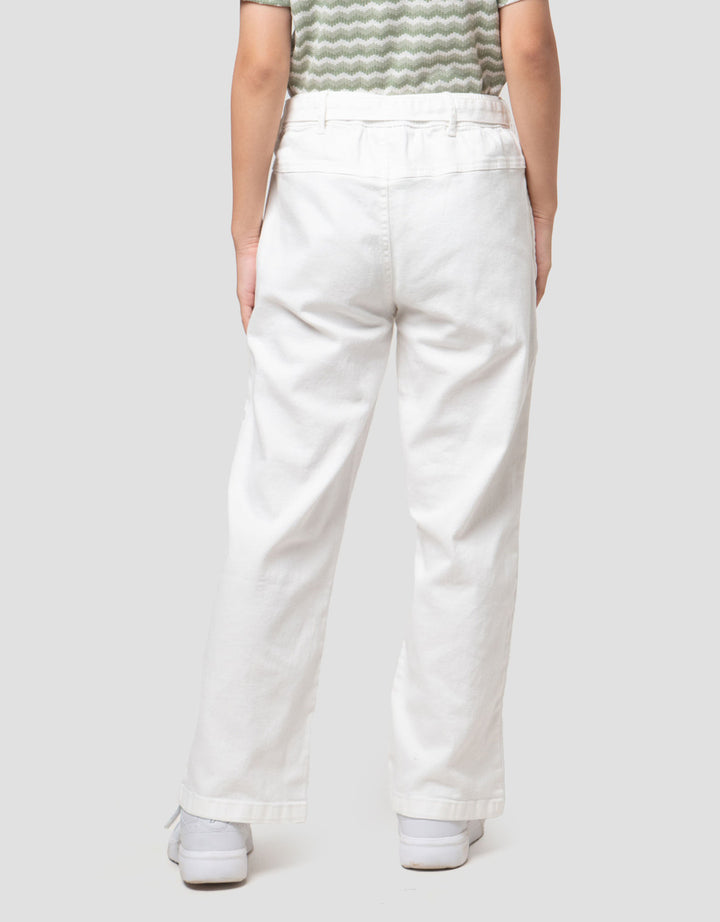 Nevada Stretch Pinggang Karet Full Celana Cargo Anak Perempuan