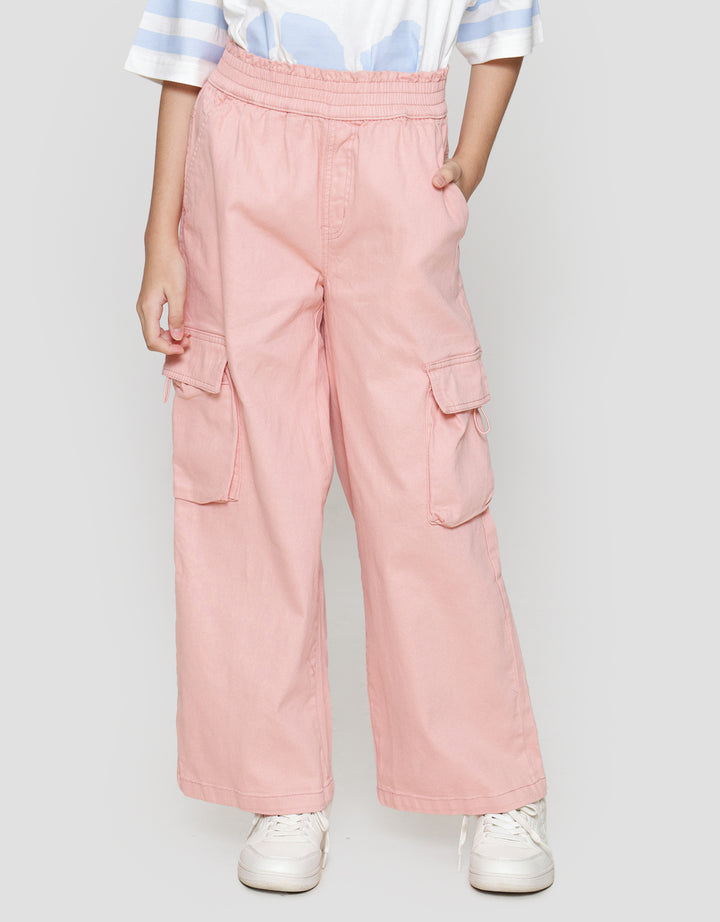 Nevada Stretch Cargo 6 Kantong Flip Celana Anak Perempuan