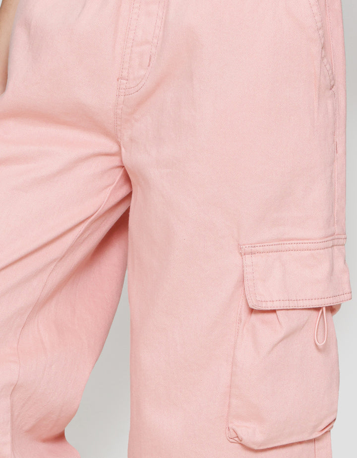 Nevada Stretch Cargo 6 Kantong Flip Celana Anak Perempuan