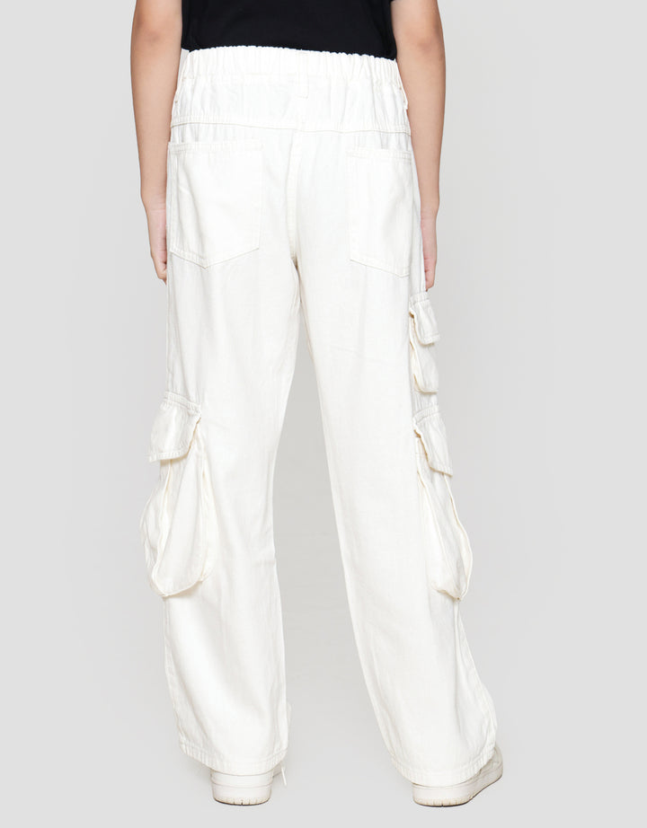 Nevada Kantong 3D Celana Denim Anak Perempuan