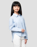 Nevada Salur With Inner Knit Model Kemeja Anak Perempuan