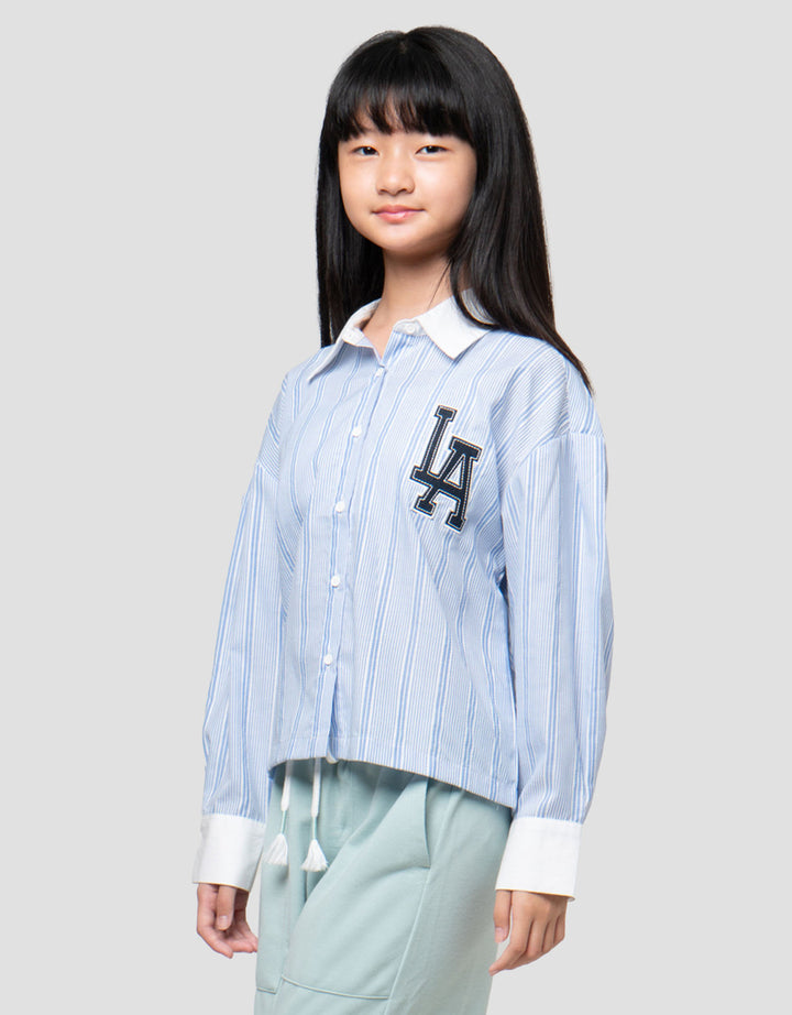 Nevada Salur Bordir La Kemeja Anak Perempuan