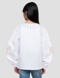 Nevada Blouse Bordir Bunga Kemeja Blouse Anak Perempuan