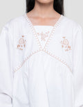 Nevada Blouse Bordir Bunga Kemeja Blouse Anak Perempuan