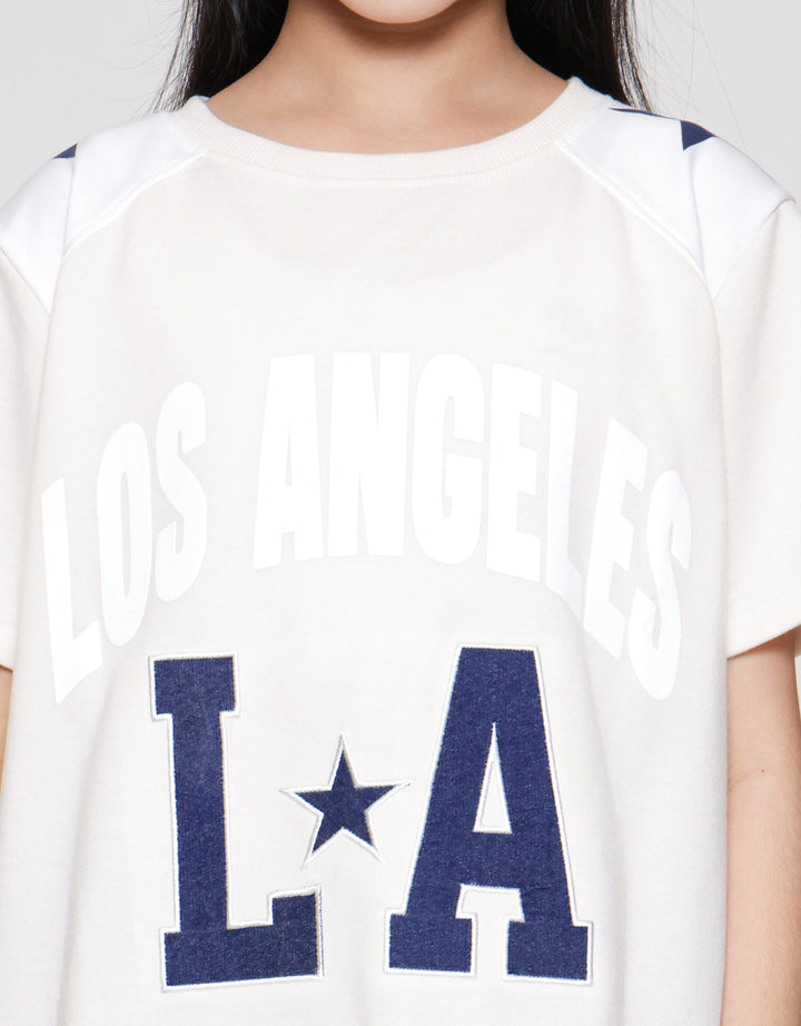 Nevada La Kaos Oversize Anak Perempuan