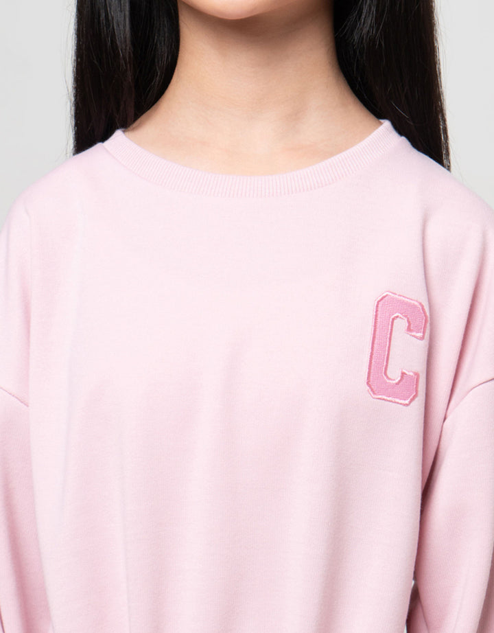 Nevada Chenile Back Print Chicago Sweater Anak Perempuan