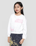 Nevada Sablon Sweater Anak Perempuan