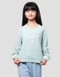 Nevada Embro Chenile Paris Sweater Anak Perempuan