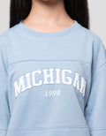Nevada Embro Chenile Michigan Sweater Anak Perempuan