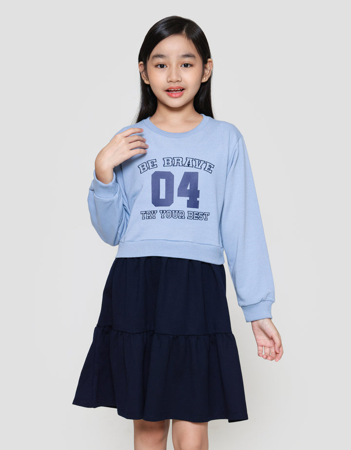 Nevada Numbers Dress Anak Perempuan