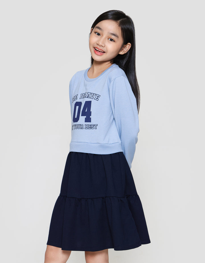 Nevada Numbers Dress Anak Perempuan