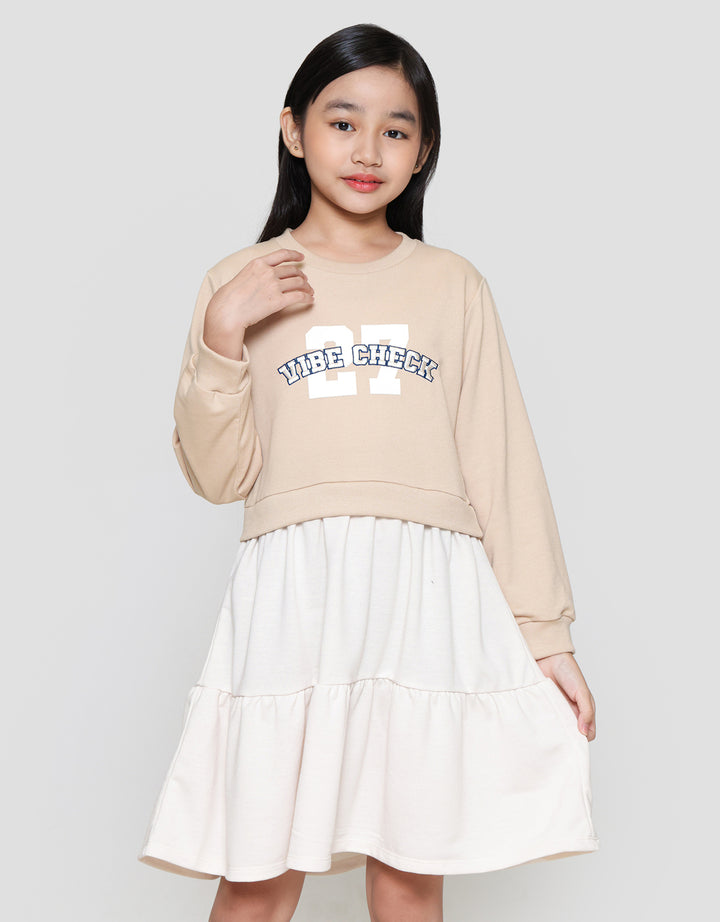 Nevada Knit Numbers Dress Anak Perempuan