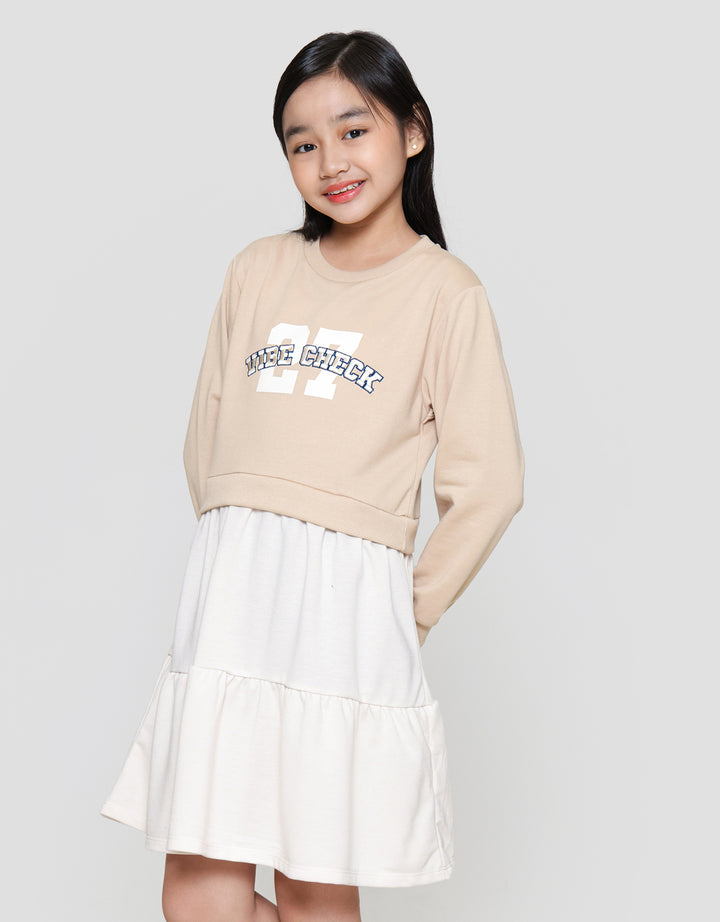 Nevada Knit Numbers Dress Anak Perempuan