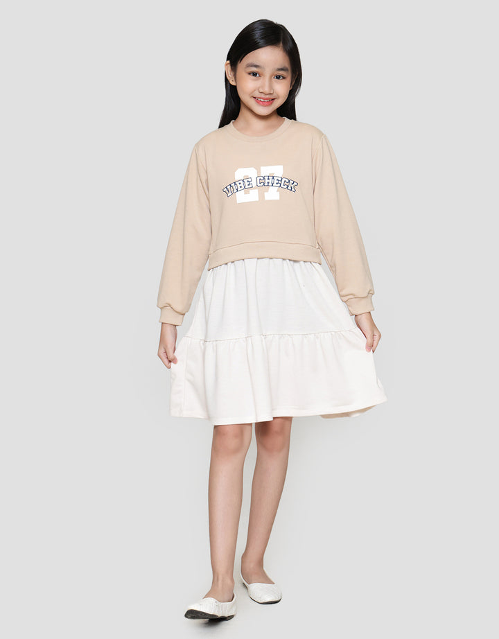 Nevada Knit Numbers Dress Anak Perempuan