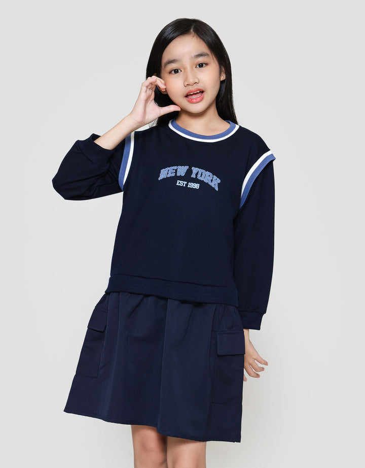 Nevada Wangki Bawah Kantong Dress Anak Perempuan