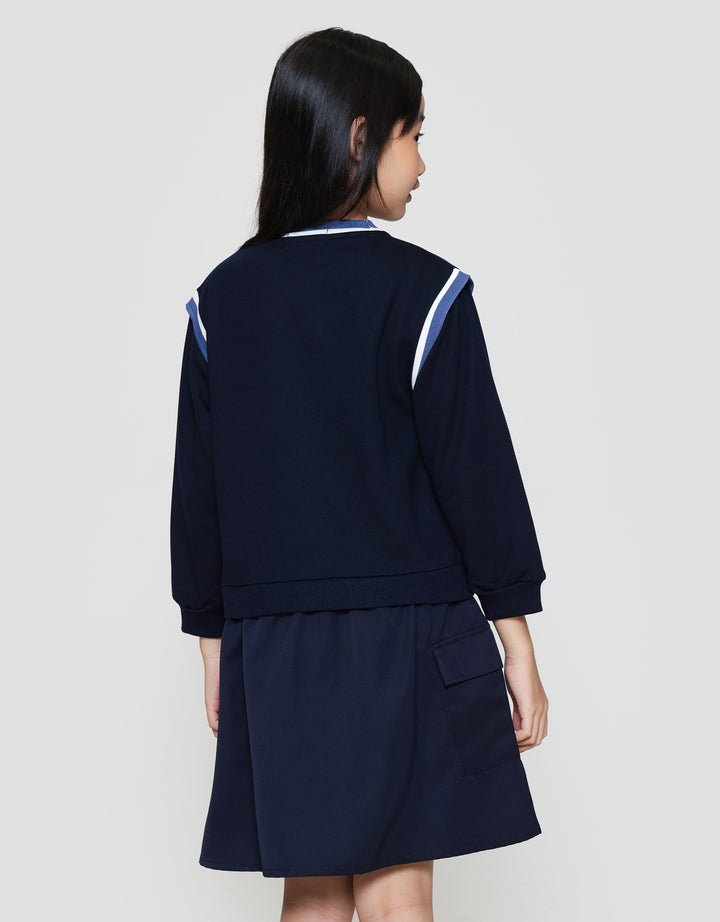 Nevada Wangki Bawah Kantong Dress Anak Perempuan