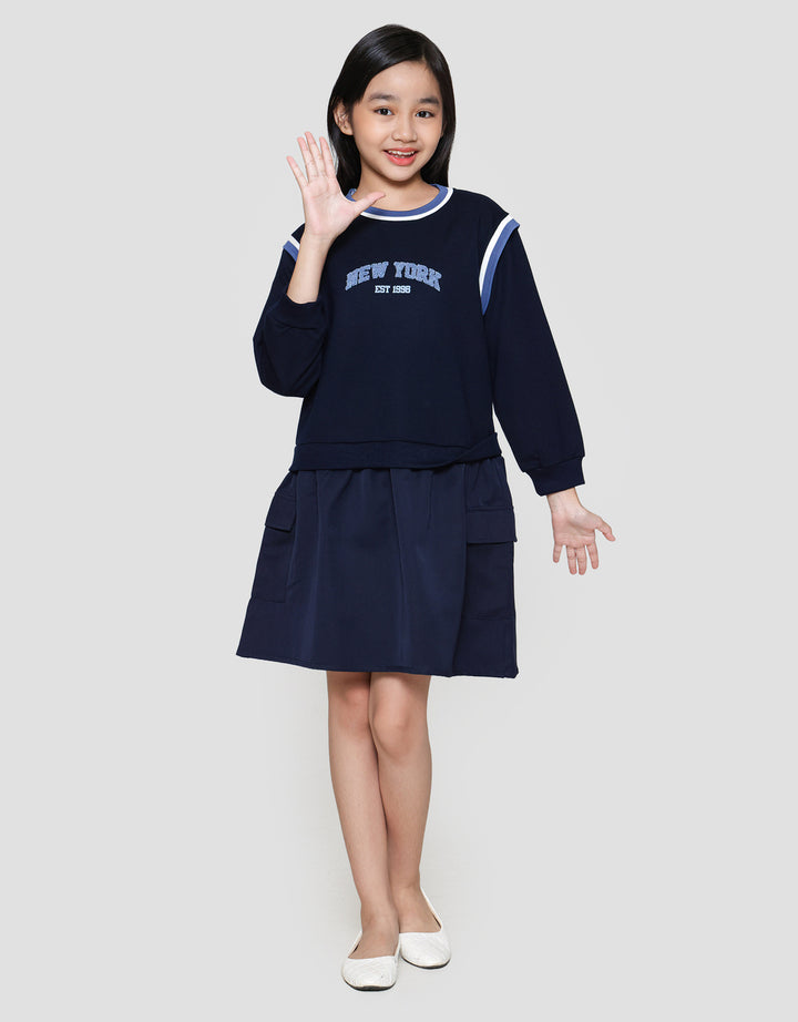 Nevada Wangki Bawah Kantong Dress Anak Perempuan