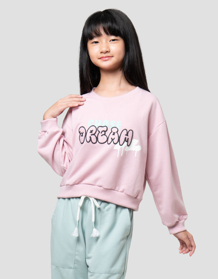 Nevada Bordir Chase Dream Sweater Anak Perempuan
