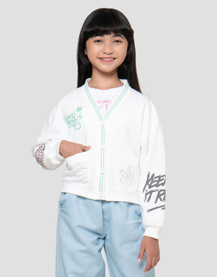 Nevada Grafitti Cardigan Anak Perempuan