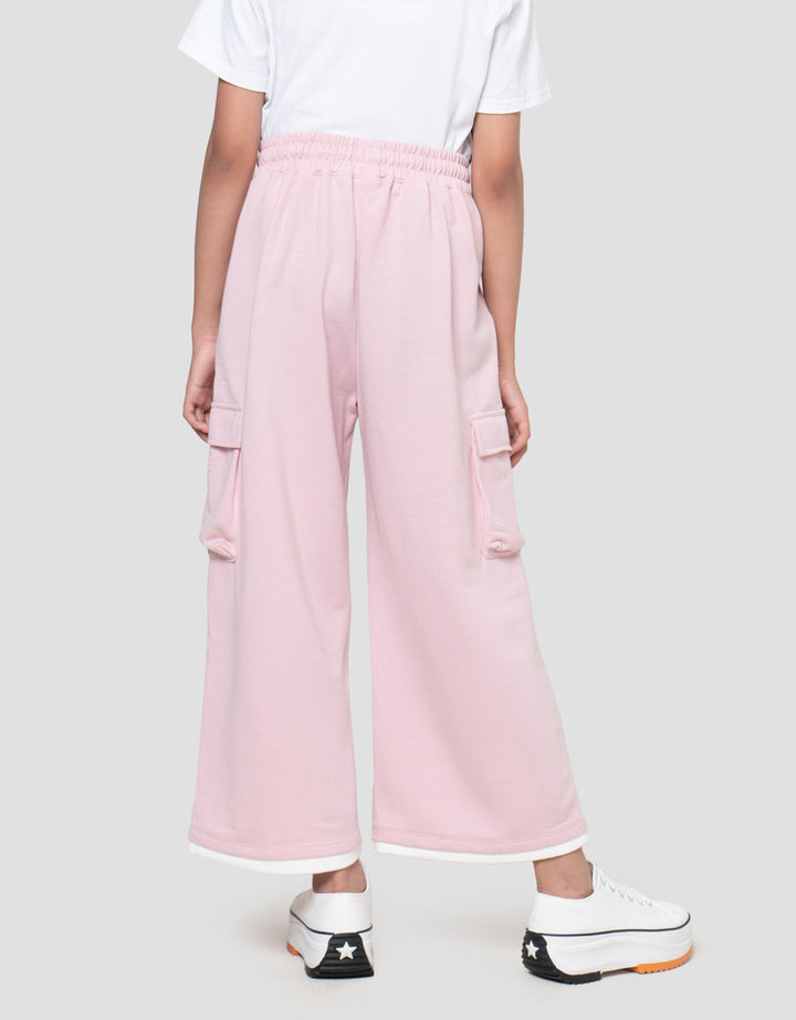 Nevada Knit Wide Leg Grafitti Celana Anak Perempuan