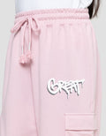 Nevada Knit Wide Leg Grafitti Celana Anak Perempuan