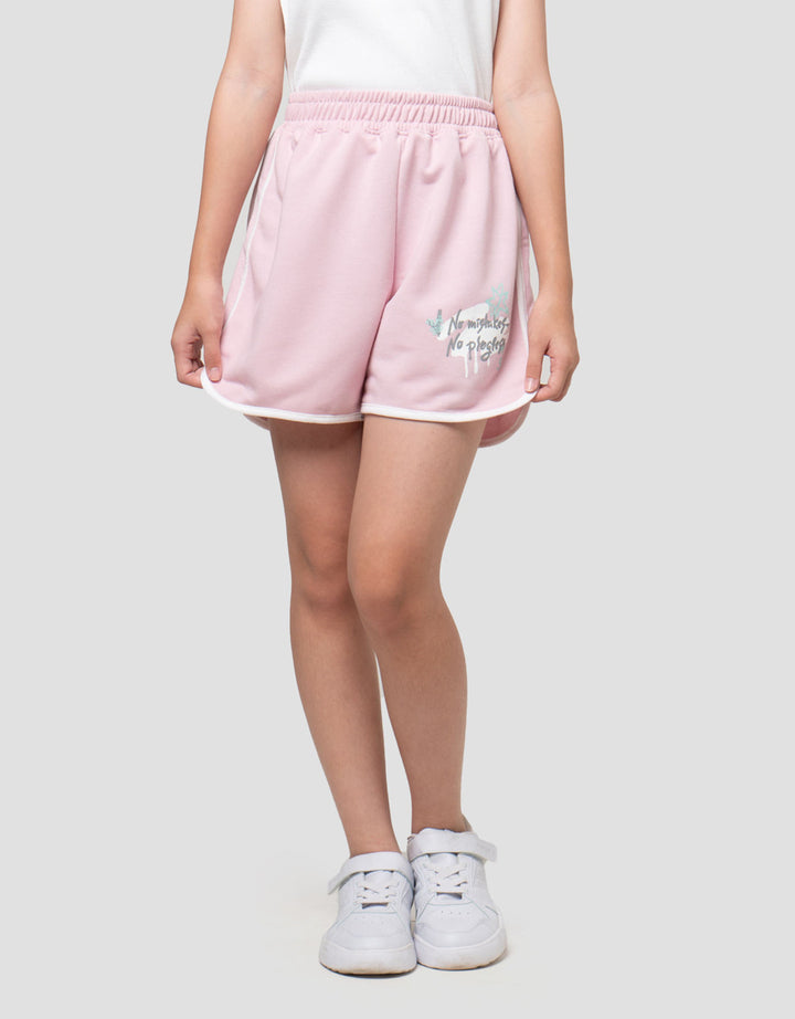 Nevada Knit Print Grafitti Celana Pendek Anak Perempuan