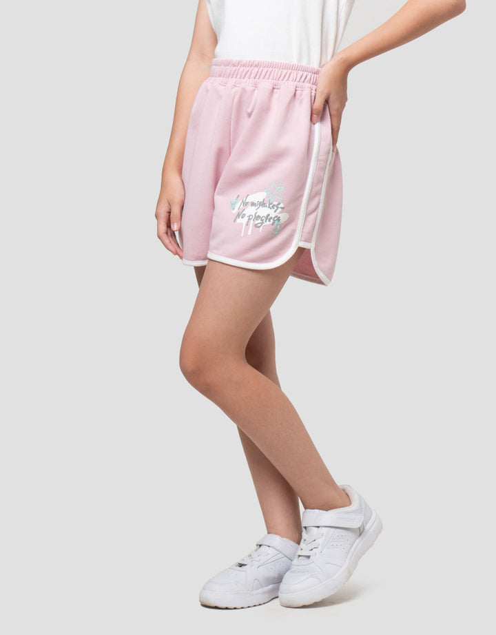 Nevada Knit Print Grafitti Celana Pendek Anak Perempuan