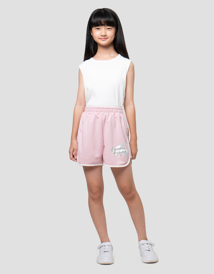 Nevada Knit Print Grafitti Celana Pendek Anak Perempuan