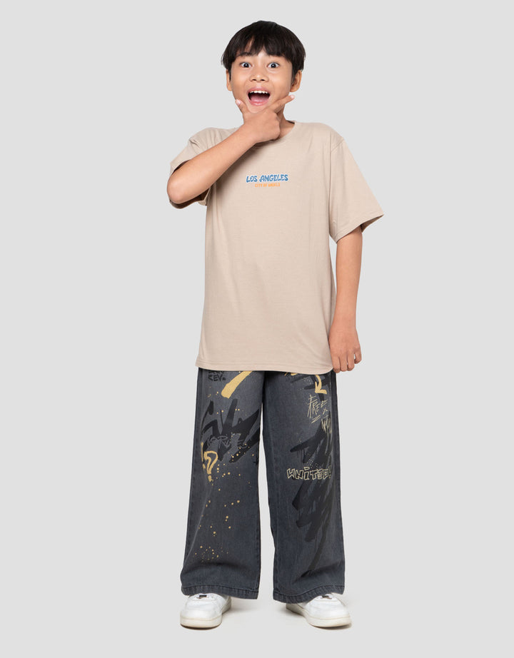 Nevada Sablon City Bubble Kaos Anak Laki-laki