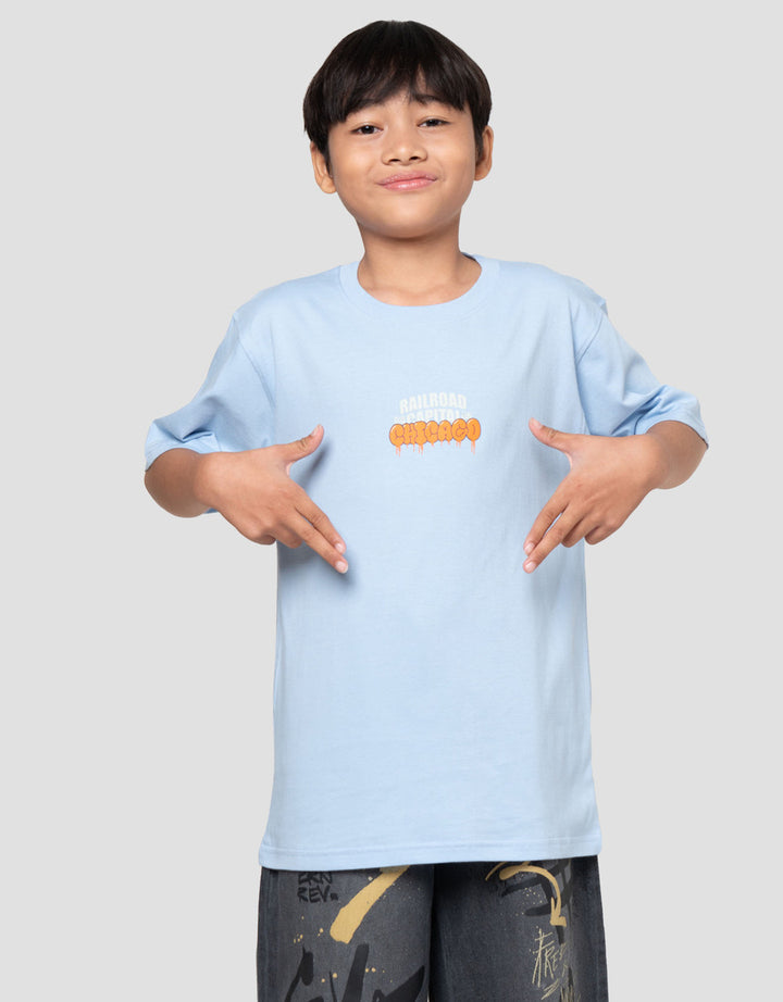 Nevada Sablon City Bubble Kaos Anak Laki-laki