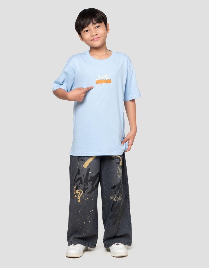 Nevada Sablon City Bubble Kaos Anak Laki-laki