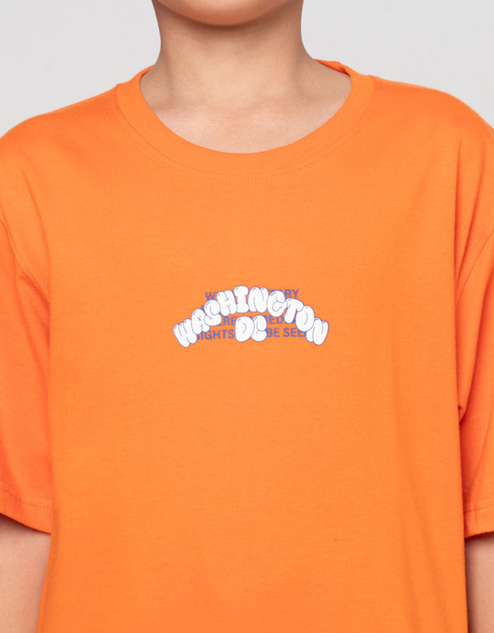 Nevada Sablon City Bubble Washington Kaos Anak Laki-laki