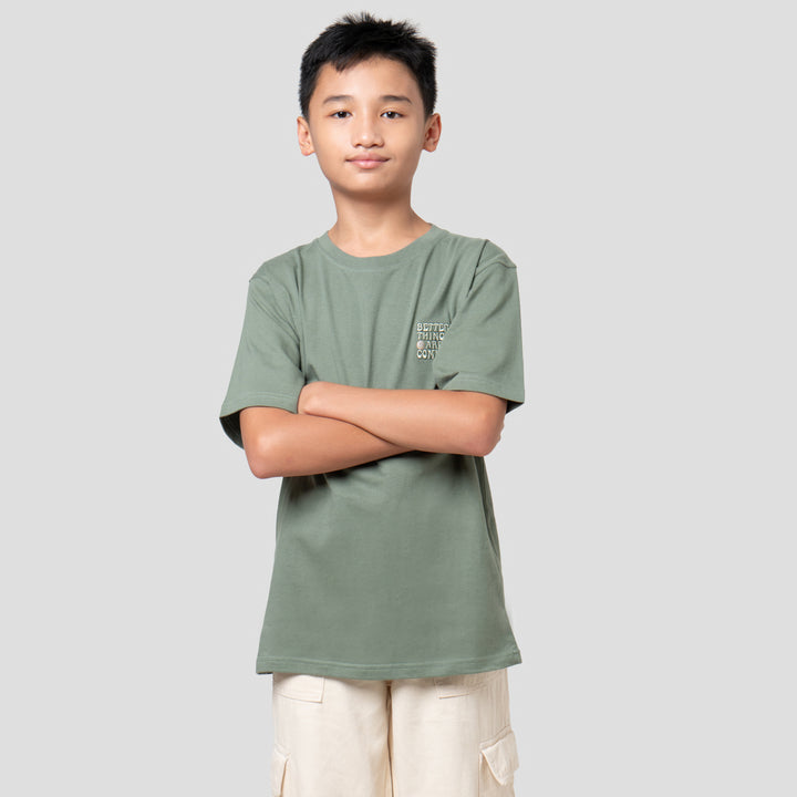 Nevada Bordir Wordsml Simply Kaos Anak Laki-laki