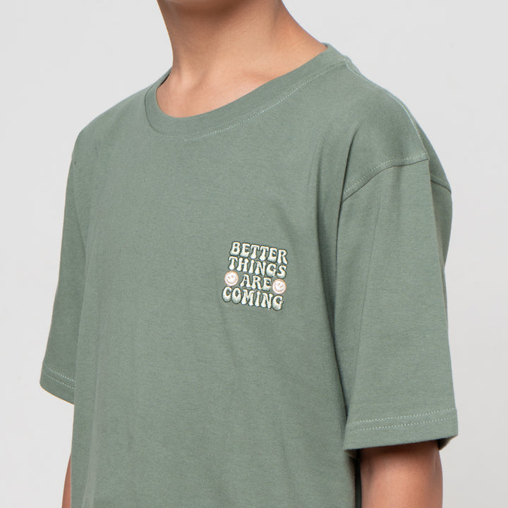 Nevada Bordir Wordsml Simply Kaos Anak Laki-laki