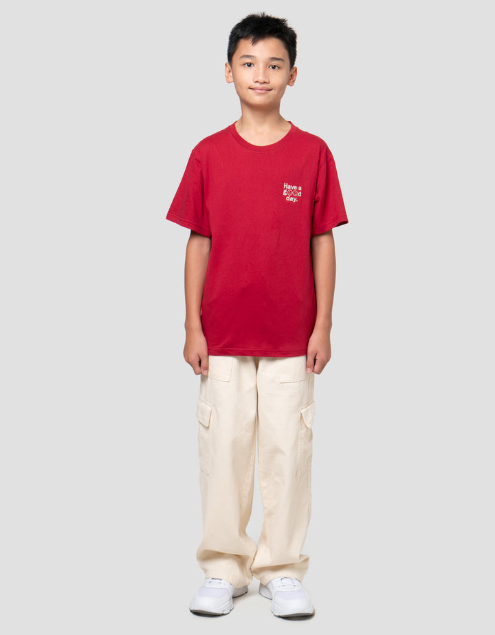 Nevada Bordir Wordsml Kaos Anak Laki-laki