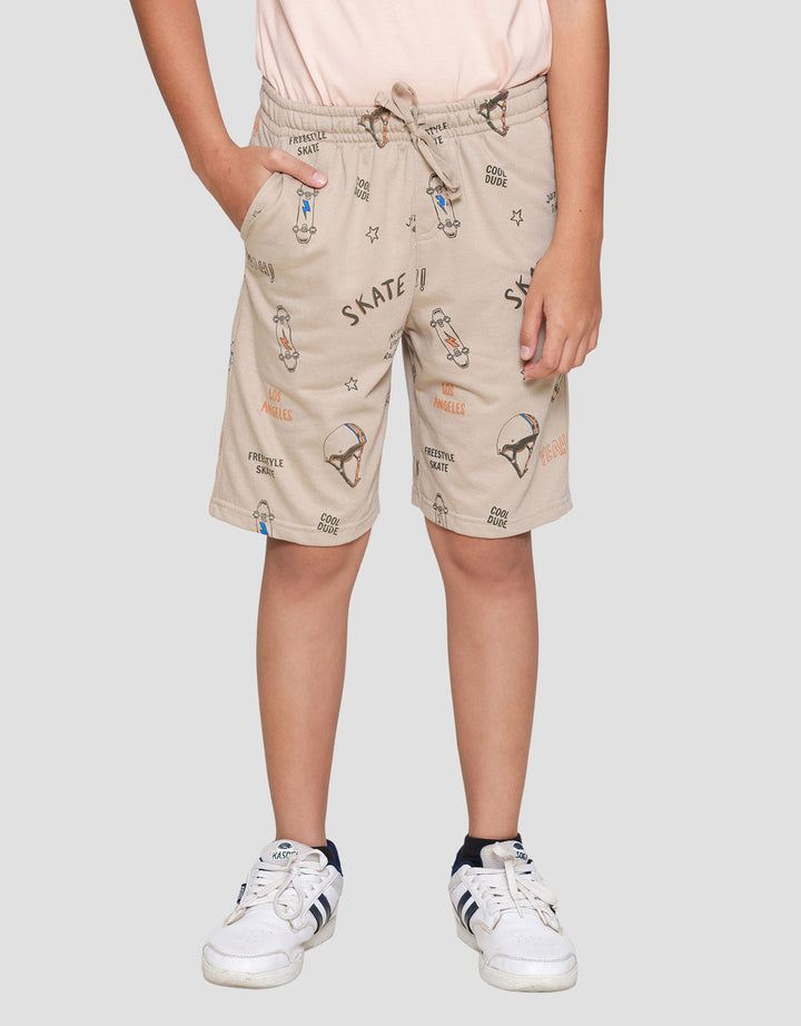 Nevada Knit Terry Wording Celana Pendek Anak Laki-laki