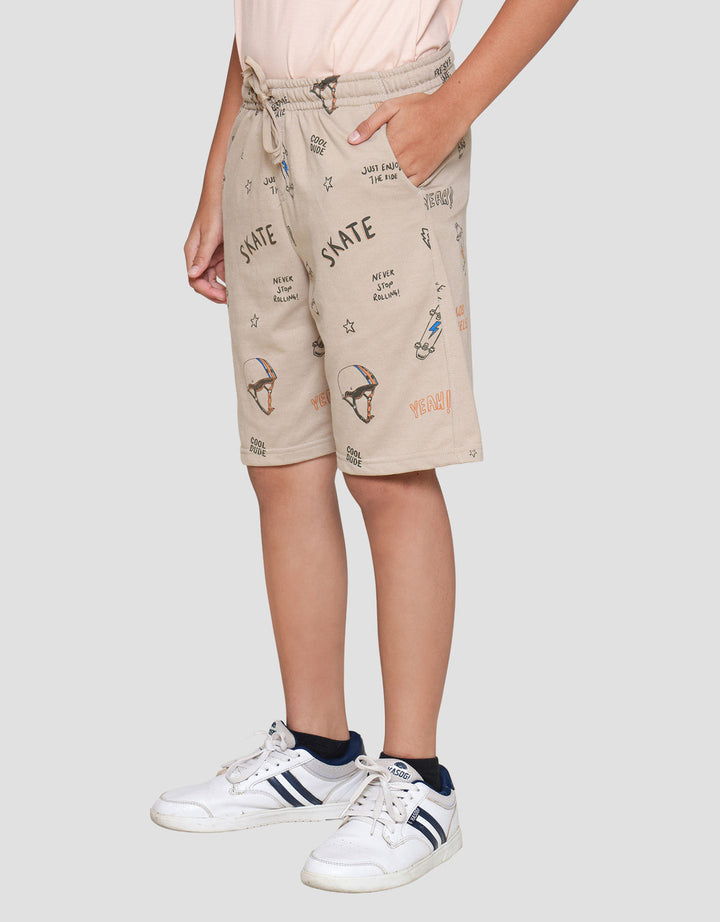 Nevada Knit Terry Wording Celana Pendek Anak Laki-laki