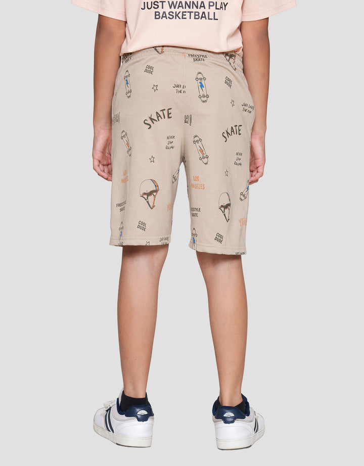 Nevada Knit Terry Wording Celana Pendek Anak Laki-laki