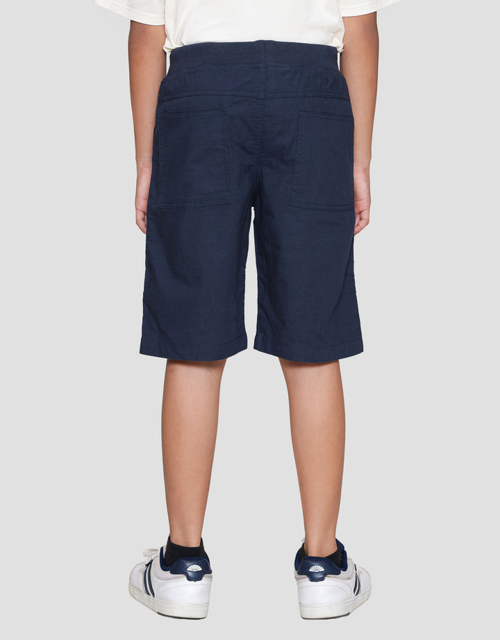 Nevada Woven Linen Look Slub Celana Pendek Anak Laki-laki