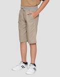Nevada Woven Linen Look Slub Celana Pendek Anak Laki-laki