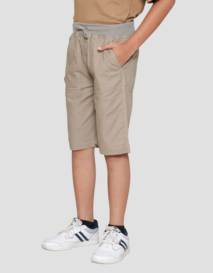 Nevada Woven Linen Look Slub Celana Pendek Anak Laki-laki