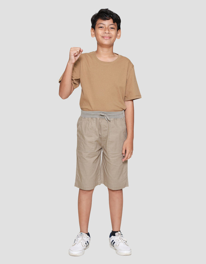 Nevada Woven Linen Look Slub Celana Pendek Anak Laki-laki