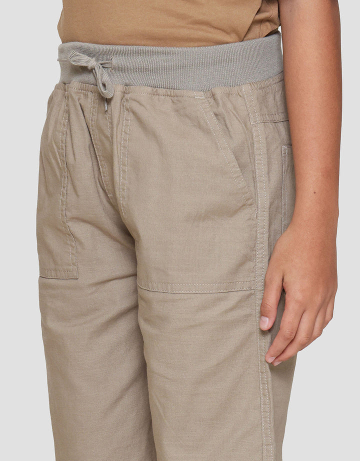 Nevada Woven Linen Look Slub Celana Pendek Anak Laki-laki