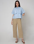 Details Short Sleeve Shirt Half Sleeve Cargo Pocket And String