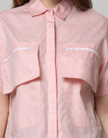 Details Short Sleeve Shirt Half Sleeve Cargo Pocket And String
