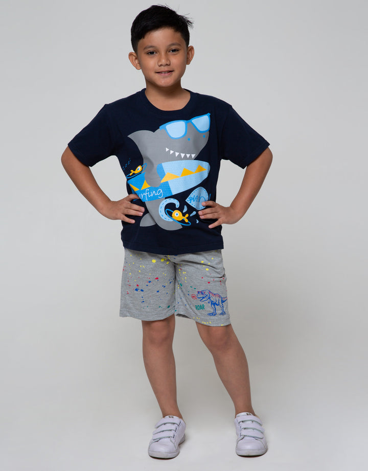 Little M Short Sleeve T-Shirt Basic Best Buy Shark